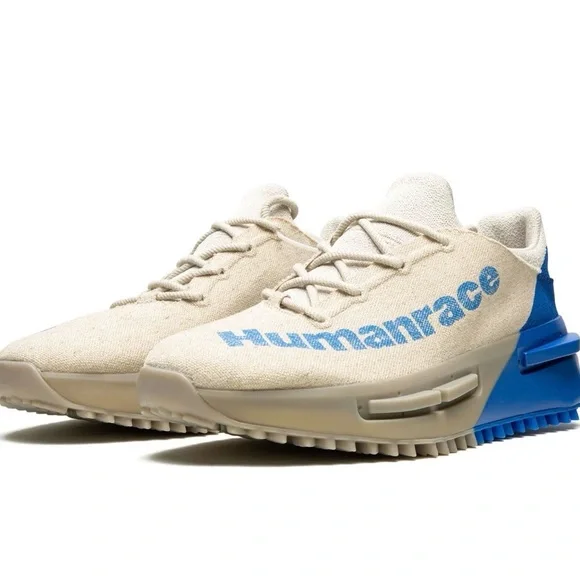 Adidas Humanrace NMD S1 Sneakers in Cream and Blue - Picture 2 of 7
